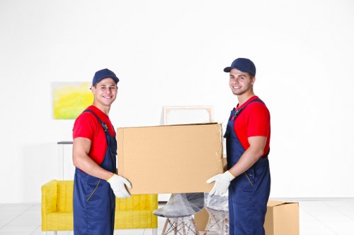 Careful packing and wrapping of items during a same day removal