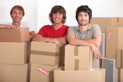 Organised packing materials used for Shoreditch moving services