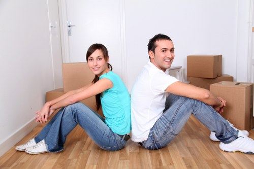 Commercial office relocation in Shoreditch with organized moving equipment