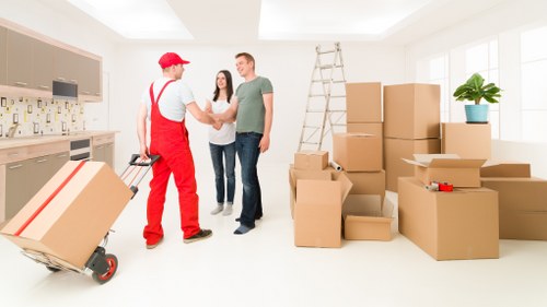 Shoreditch removals van ready for a residential or business move in East London