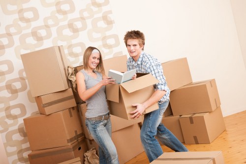 Careful handling of sofas and heavy furniture during a Shoreditch move